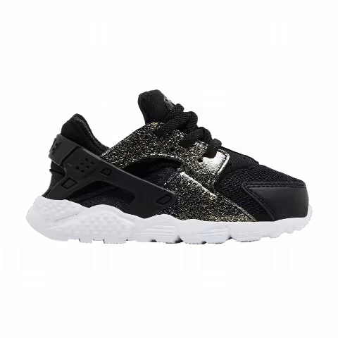 Nike Huarache Run SE TD 'Black Gold Glitter'