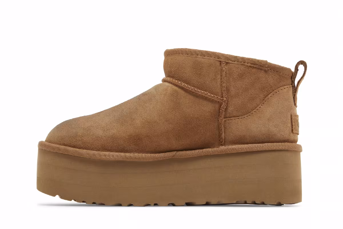 UGG Women's Classic Ultra Mini Platform Boot Chestnut, view 4
