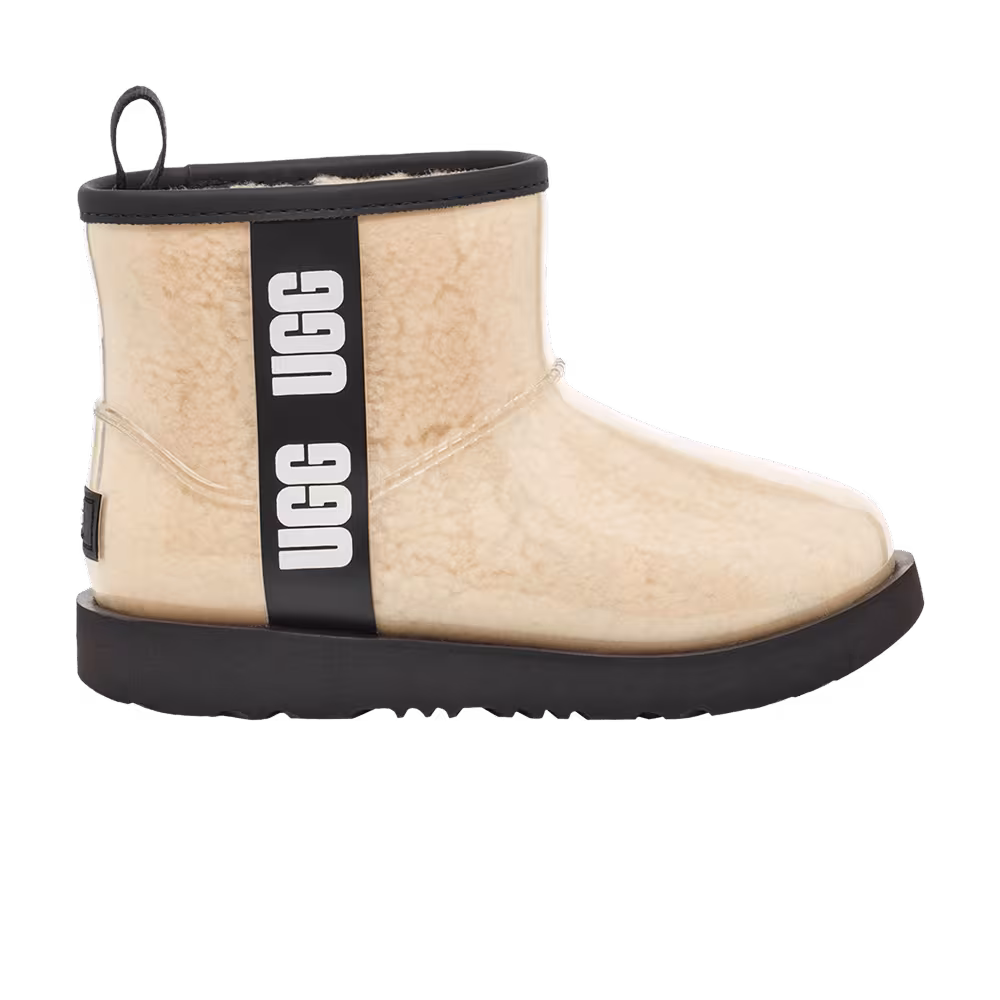 UGG Classic Clear Mini II Boot Kids Natural Black
