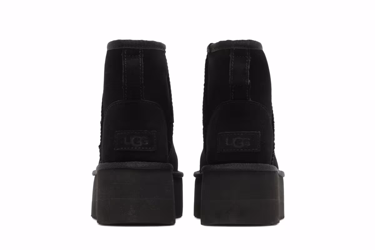 UGG Women's Classic Mini Platform Boot Black, view 7