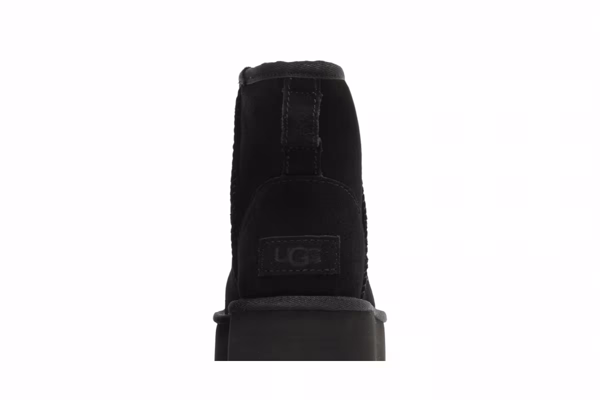 UGG Women's Classic Mini Platform Boot Black, view 8