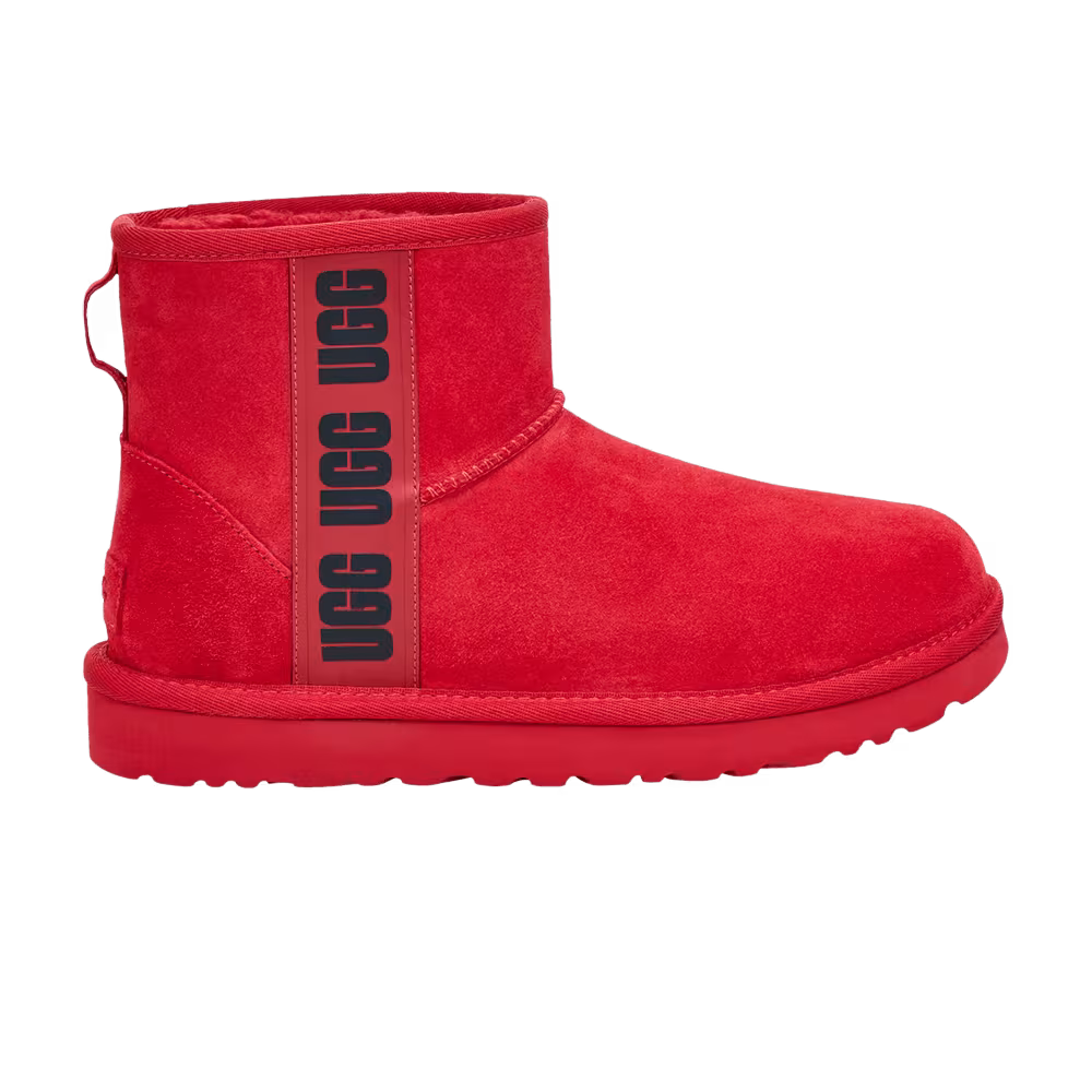 UGG Women's Classic Mini Side Logo - Samba Red
