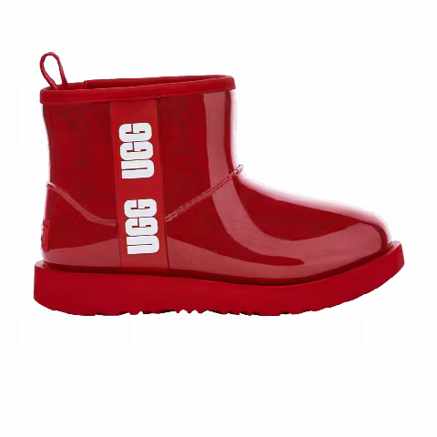 UGG Classic Clear Mini II Boot Kids 'Samba Red'