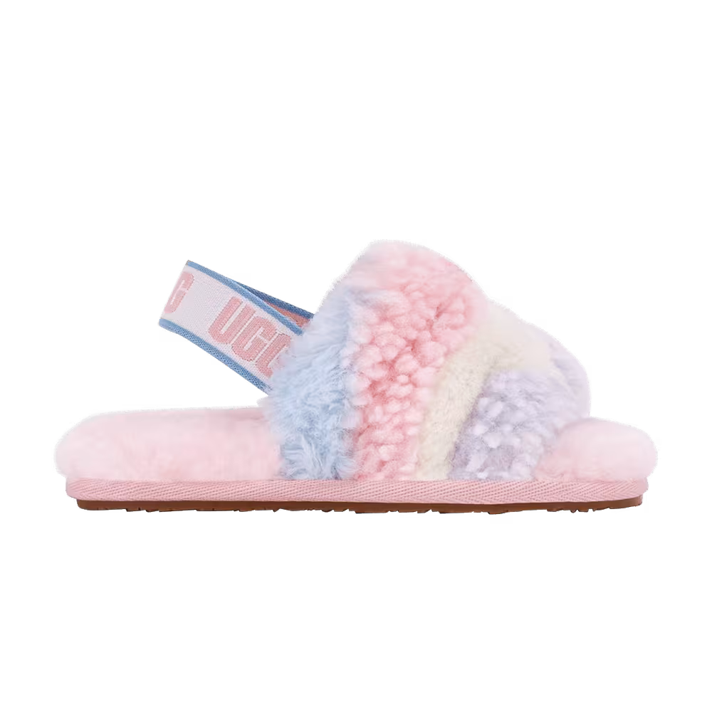 UGG Fluff Yeah Slide Toddler Cali Collage - Pride Stripes