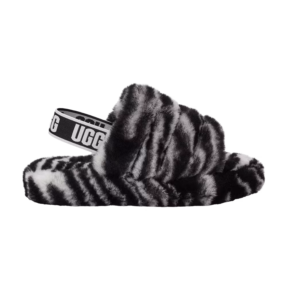 UGG Fluff Yeah Slide Kids Zebra