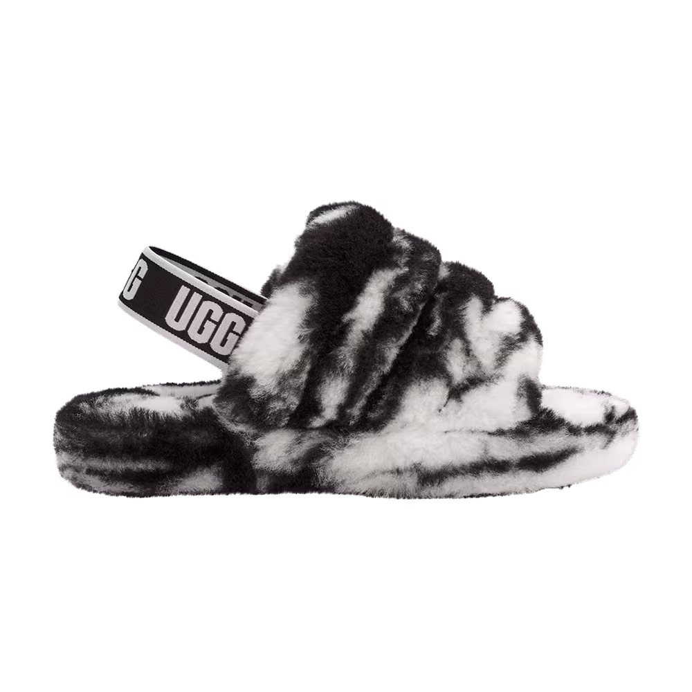 UGG Fluff Yeah Slide Kids Marble - Black