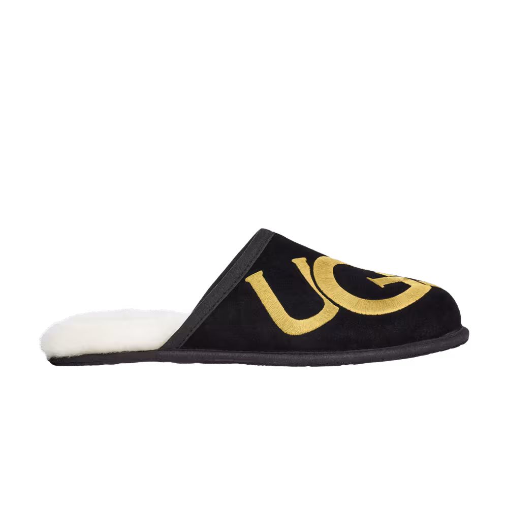 UGG Scuff Slipper Logo - Black Gold