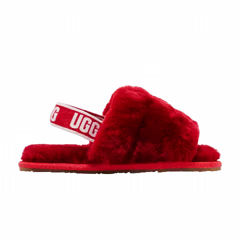 UGG Fluff Yeah Slide Toddler 'Ribbon Red'