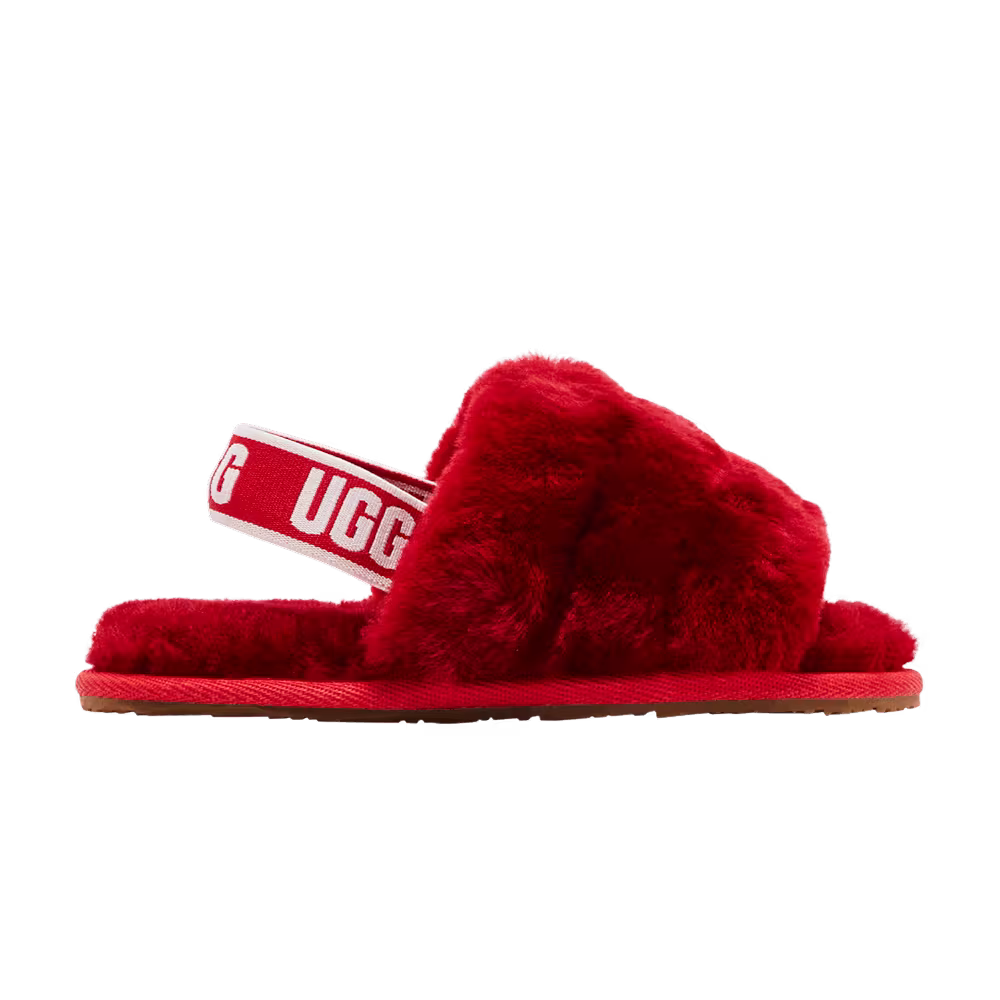 UGG Fluff Yeah Slide Toddler Ribbon Red
