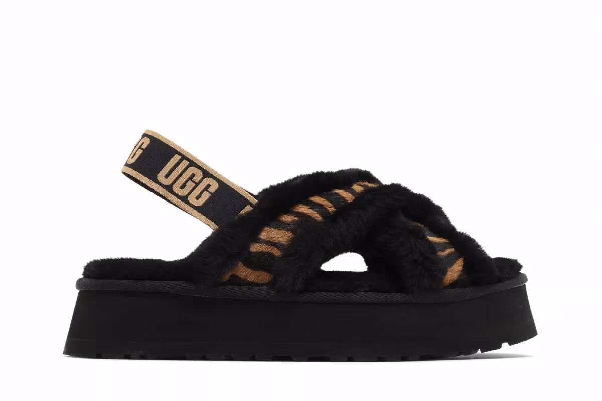 UGG Women's Disco Cross Slide Tiger Print, view 2