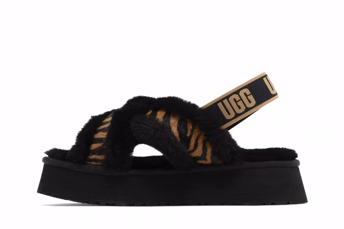 UGG Women's Disco Cross Slide Tiger Print, view 4