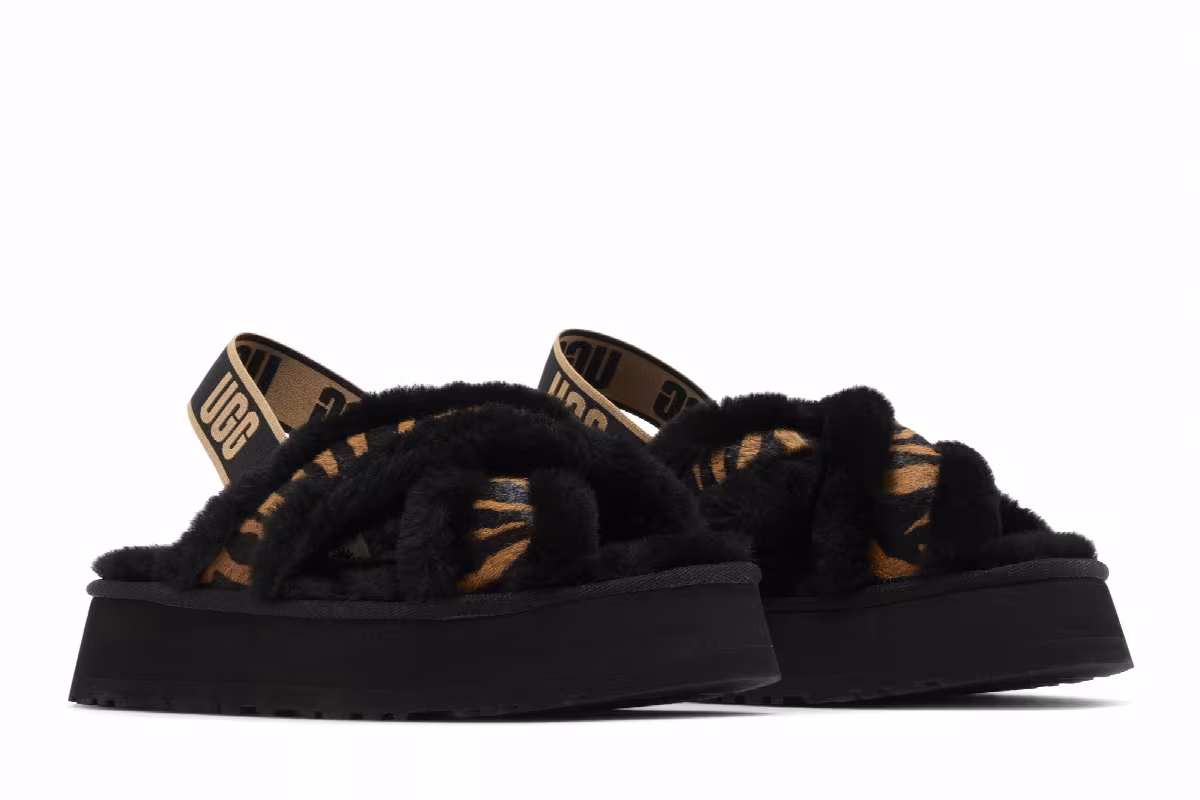 UGG Women's Disco Cross Slide Tiger Print, view 9