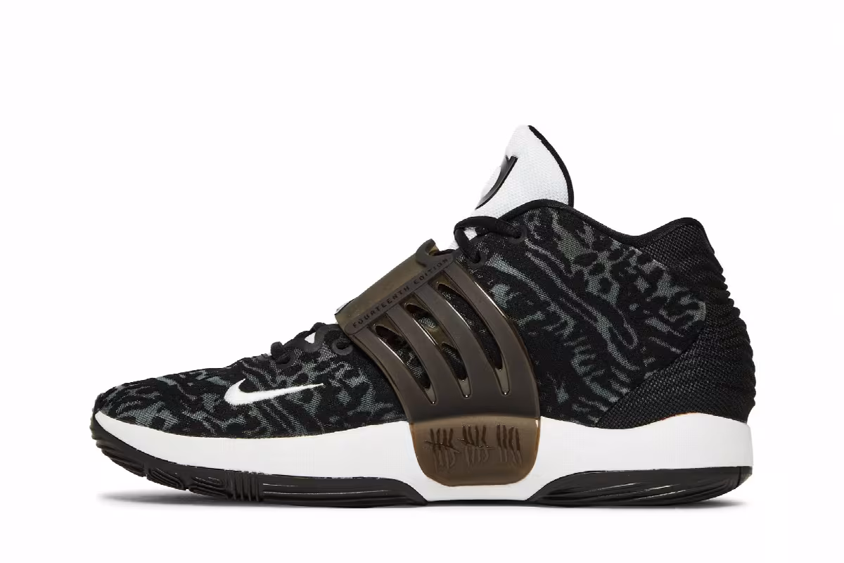 Nike KD 14 TB Black White, view 4