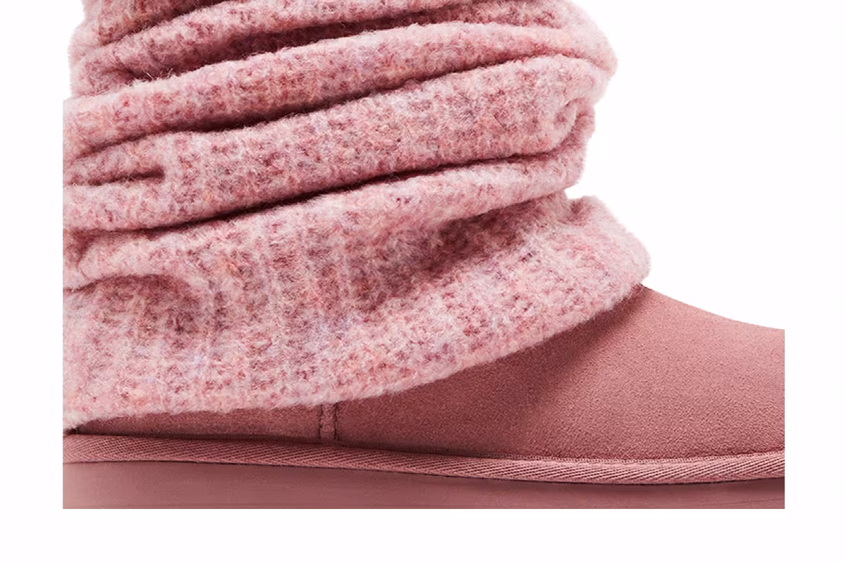 UGG Women's Classic Mini Dipper Legwarmer Pink Dawn, view 3