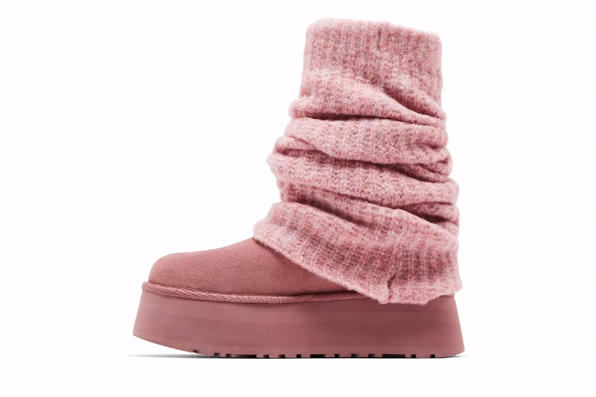 UGG Women's Classic Mini Dipper Legwarmer Pink Dawn, view 4