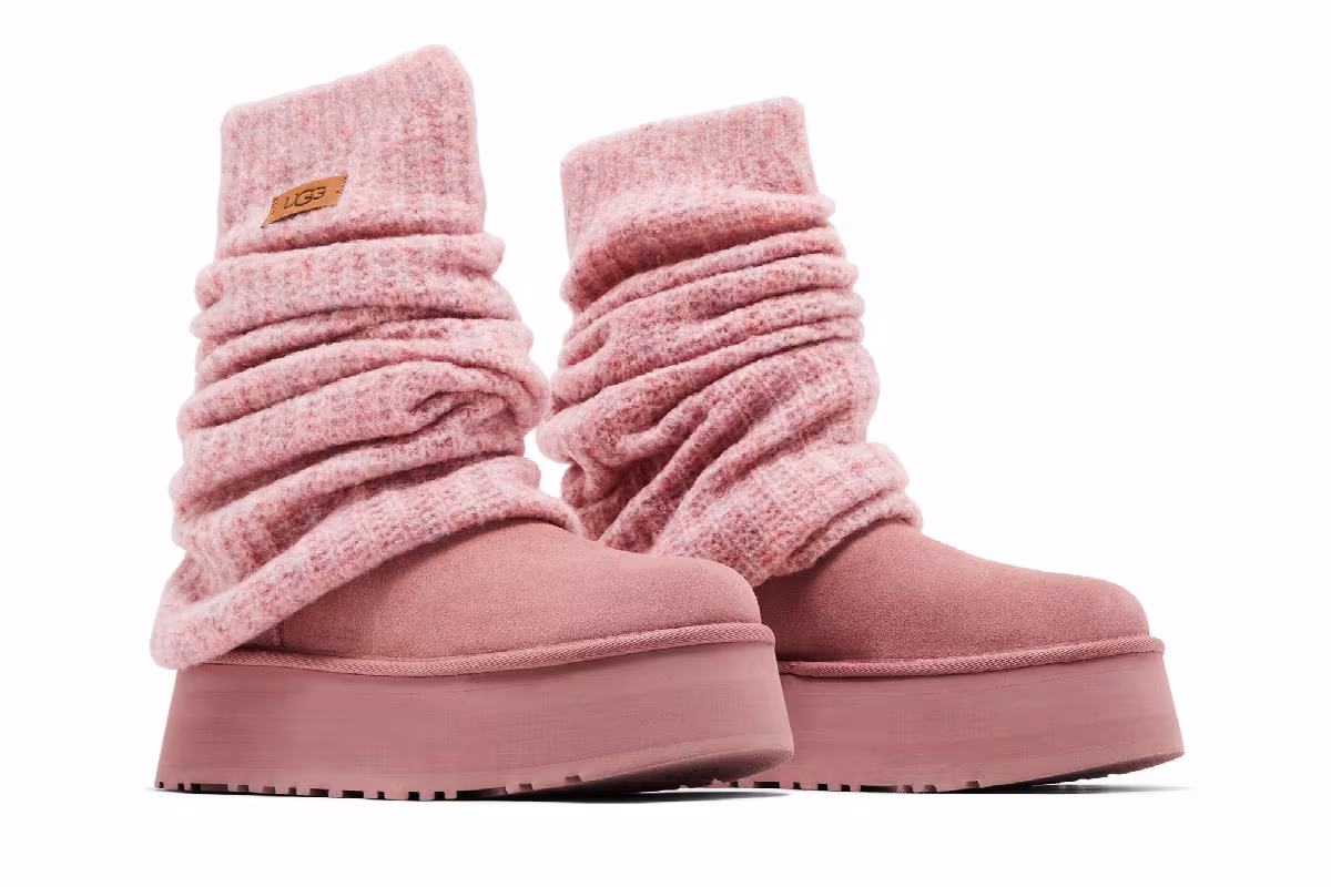 UGG Women's Classic Mini Dipper Legwarmer Pink Dawn, view 9