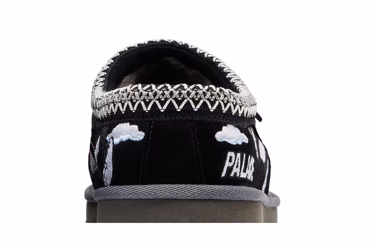 Palace x Looney Tunes x UGG Tasman Slipper Black, view 8