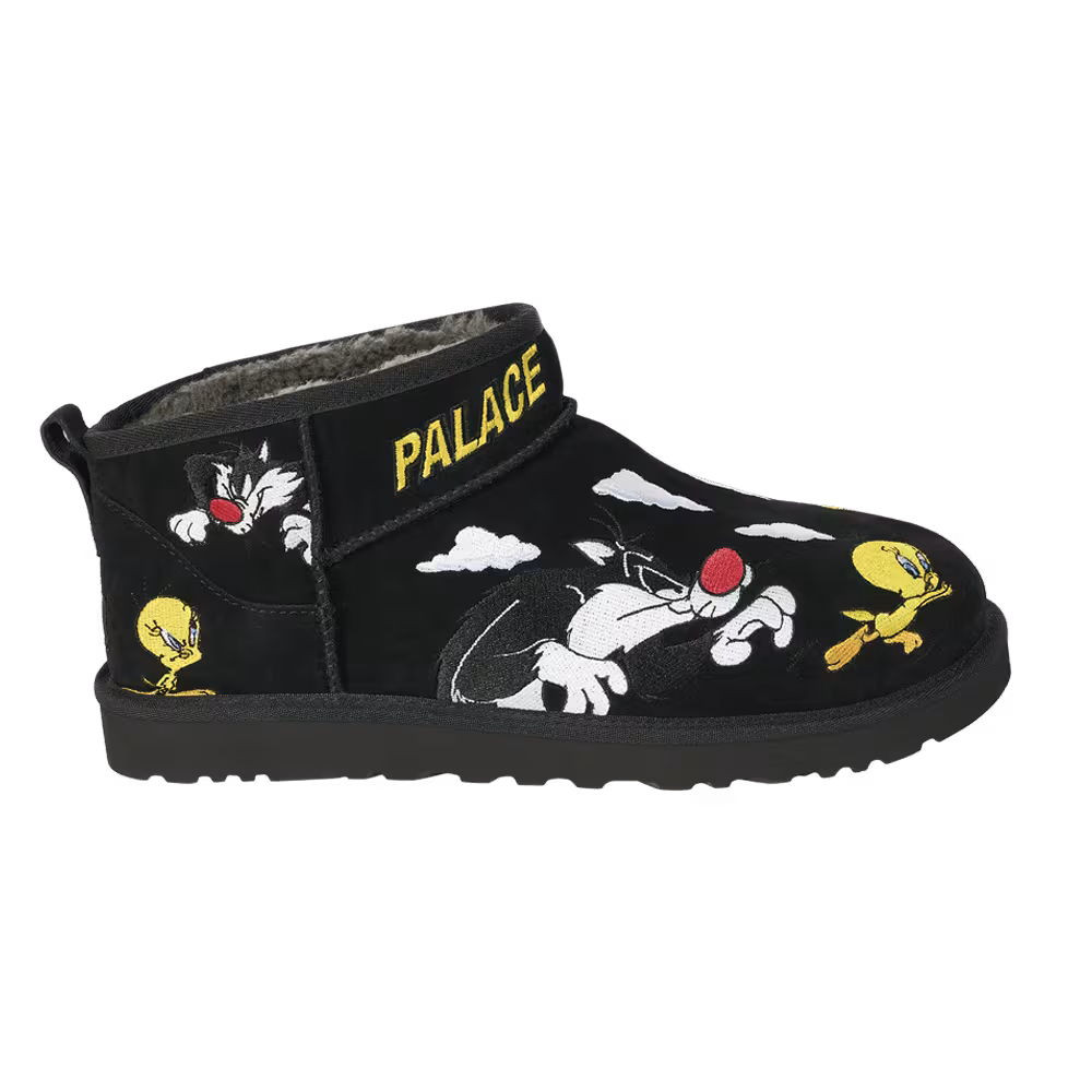 Palace x Looney Tunes x UGG Classic Ultra Mini Boot Black
