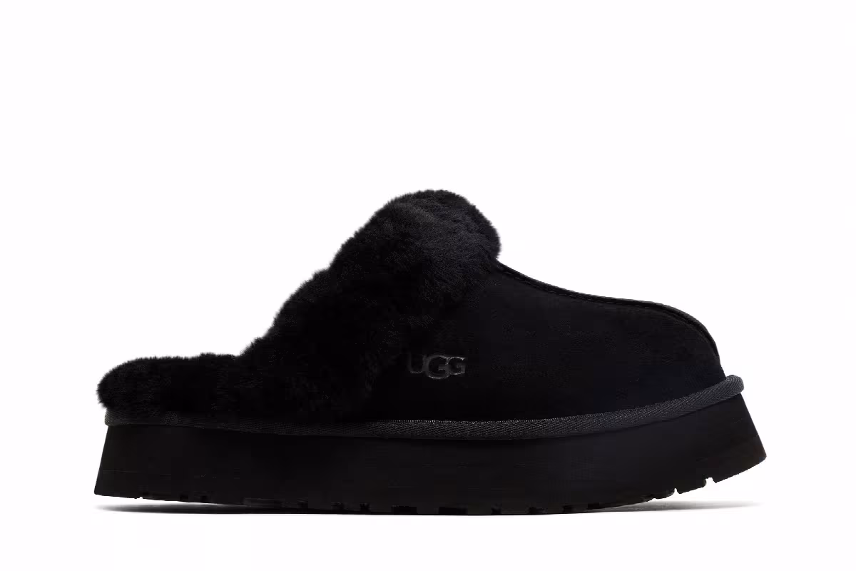 UGG Women's Disquette Slipper Black, view 2
