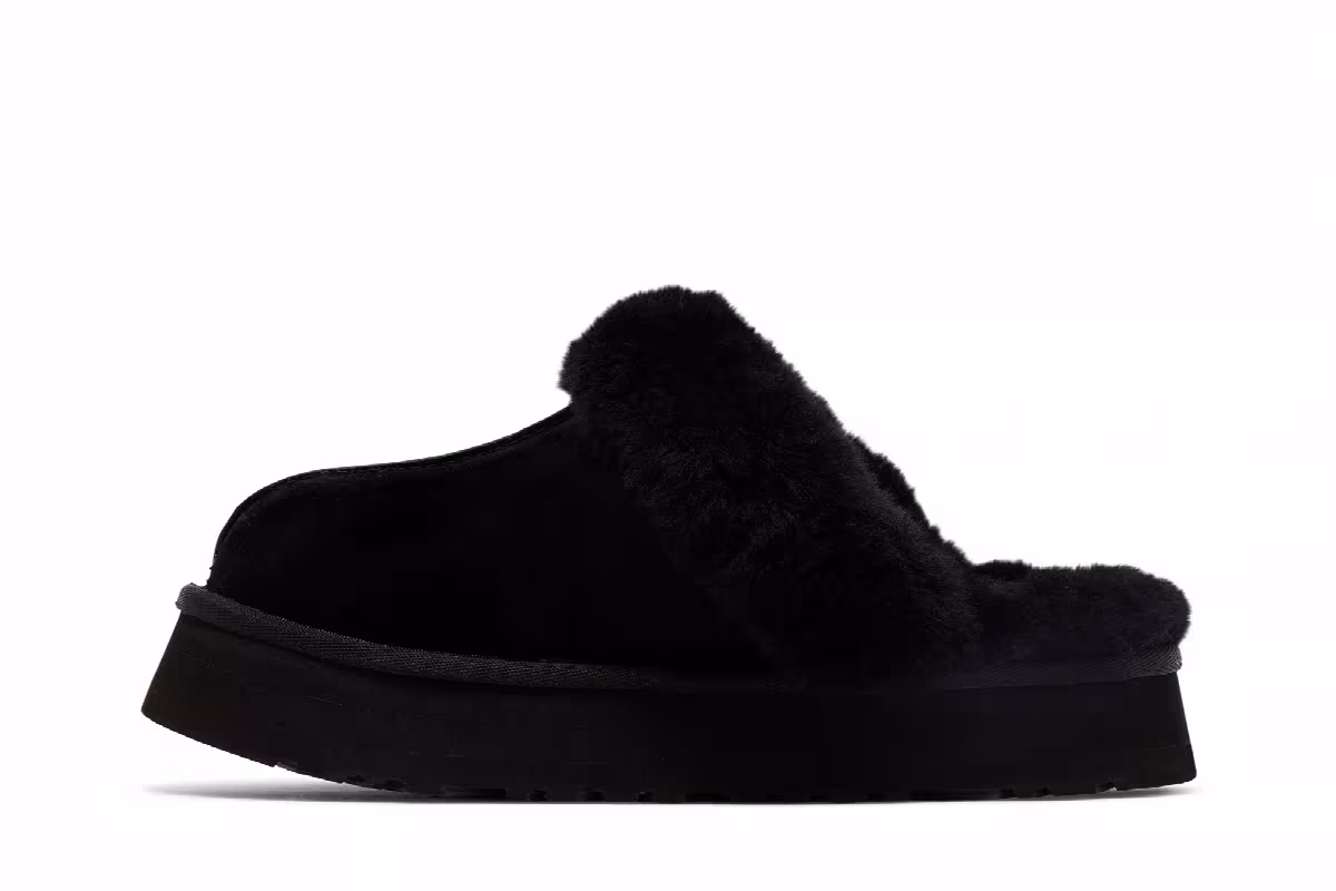 UGG Women's Disquette Slipper Black, view 4