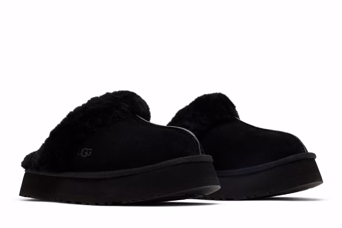 UGG Women's Disquette Slipper Black, view 9