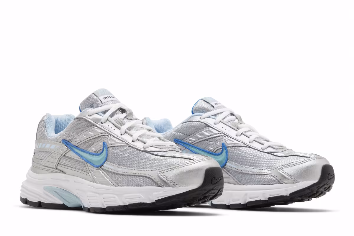 Nike Women's Initiator Metallic Silver Ice Blue, view 9