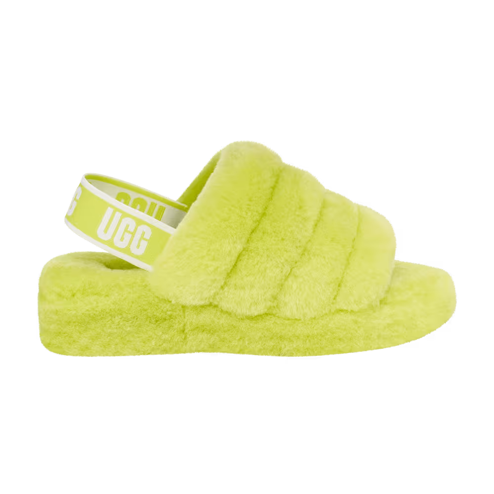UGG Women's Fluff Yeah Slide Key Lime