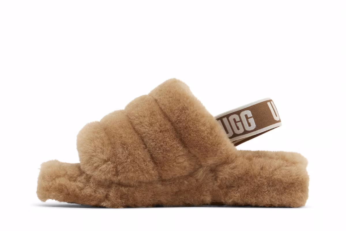 UGG Women's Fluff Yeah Slide Chestnut, view 4