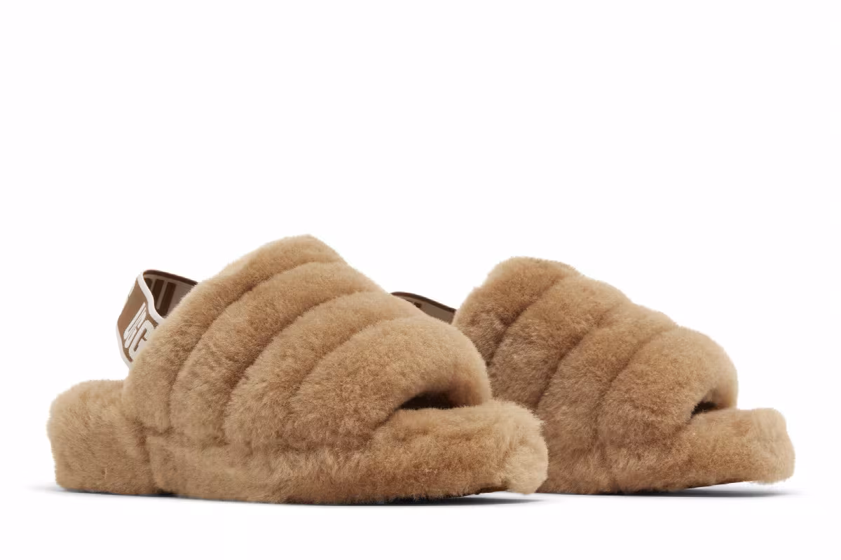 UGG Women's Fluff Yeah Slide Chestnut, view 9