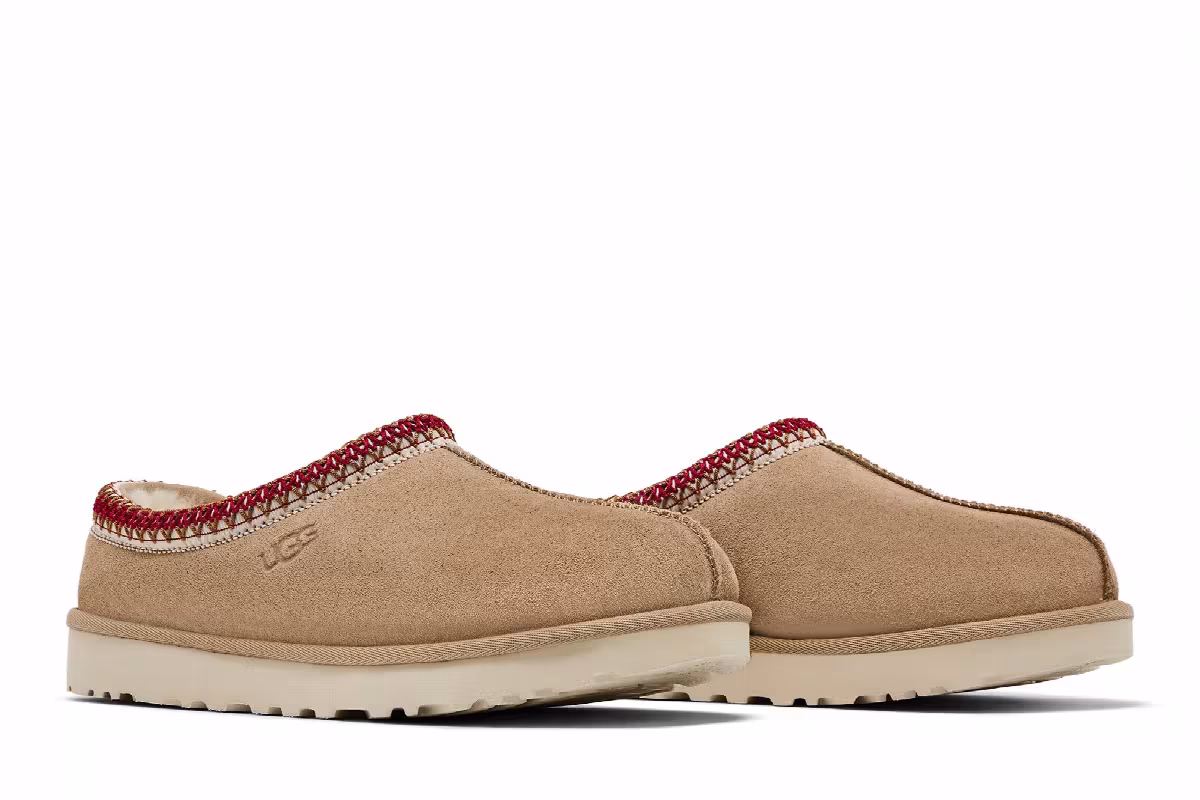 UGG Women's Tasman 2 Slipper Sand Dark Cherry, view 9