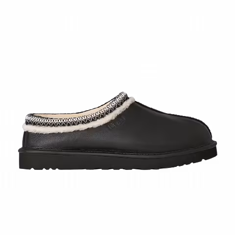 UGG Tasman Leather Slipper 'Black'