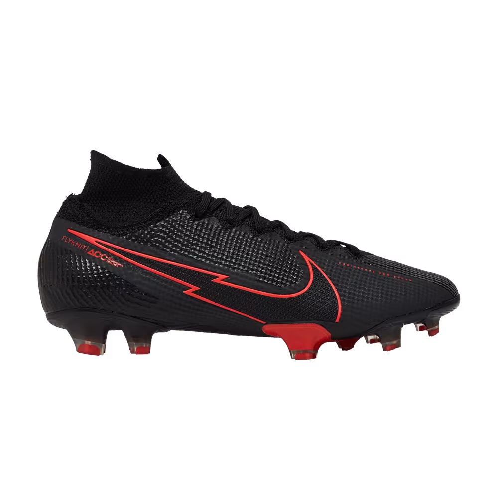 Nike Mercurial Superfly 7 Elite FG Chile Red Pack - Black