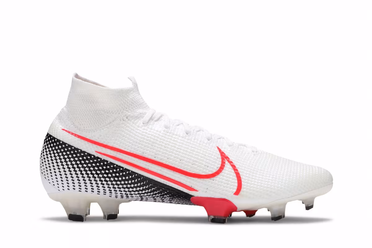 Nike Mercurial Superfly 7 Elite FG White Laser Crimson, view 2