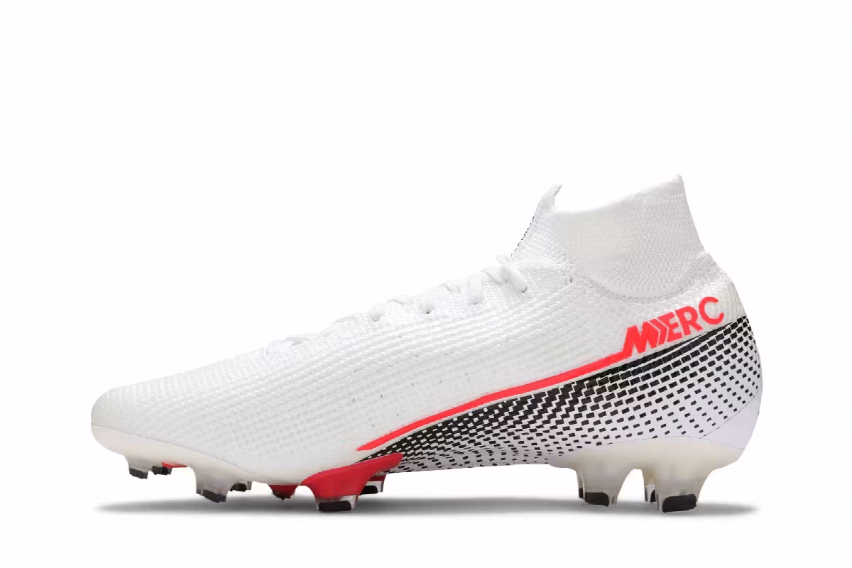 Nike Mercurial Superfly 7 Elite FG White Laser Crimson, view 4