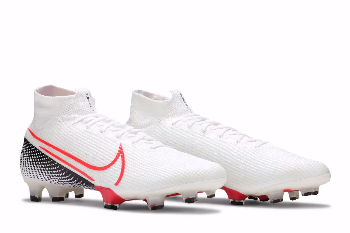 Nike Mercurial Superfly 7 Elite FG White Laser Crimson, view 9