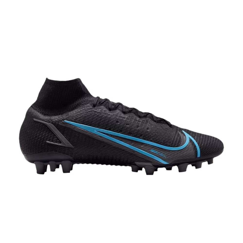 Nike Mercurial Superfly 8 Elite AG Black Photo Blue