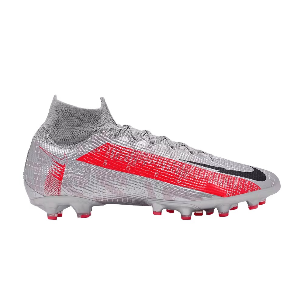 Nike Mercurial Superfly 7 Elite AG Pro Metallic Grey Crimson