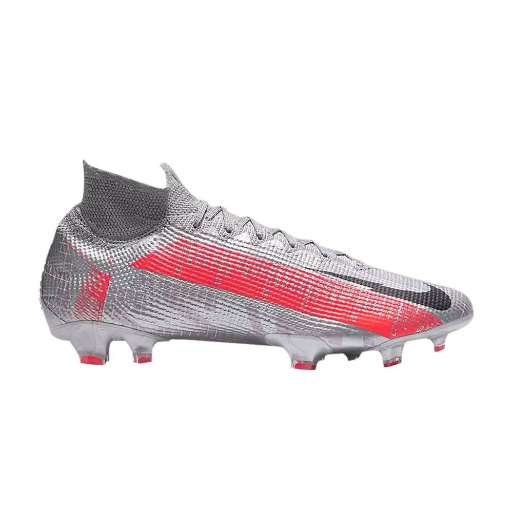 Nike Mercurial Superfly 7 Elite FG Metallic Grey Crimson
