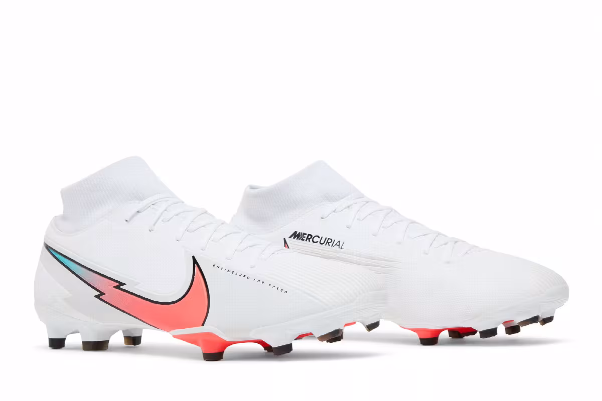 Nike Mercurial Superfly 7 Academy MG White Crimson Jade, view 9