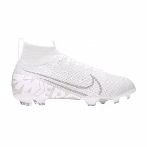 Nike Mercurial Superfly 7 Elite FG GS 'White Metallic Platinum'