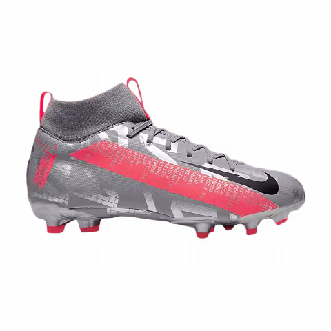 Nike Mercurial Superfly 7 Academy MG GS 'Metallic Grey Crimson'