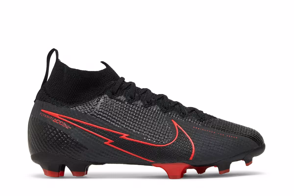 Nike Mercurial Superfly 7 Elite FG GS Chile Red Pack - Black, view 2