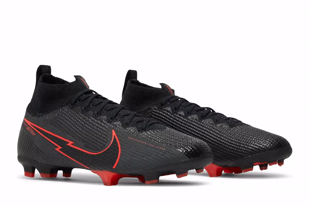 Nike Mercurial Superfly 7 Elite FG GS Chile Red Pack - Black, view 9