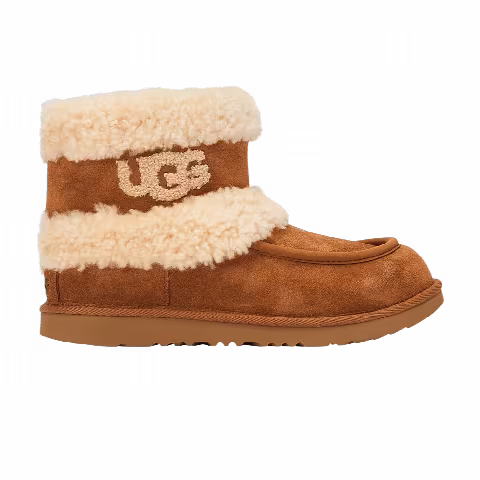 UGG Ultra Mini Fluff Boot Kids 'Chestnut'