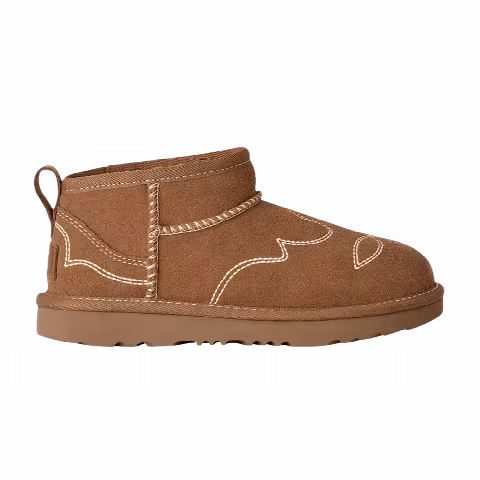 UGG Classic Ultra Mini Western Kids 'Chestnut'