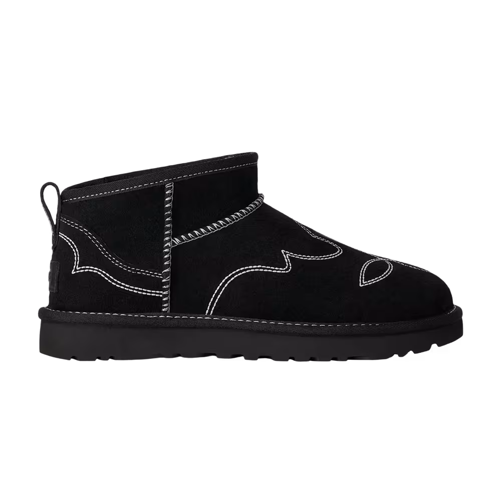 UGG Women's Classic Ultra Mini Western Black