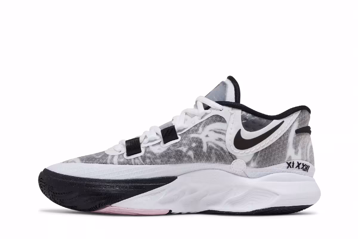 Nike Kyrie 8 White Black, view 4