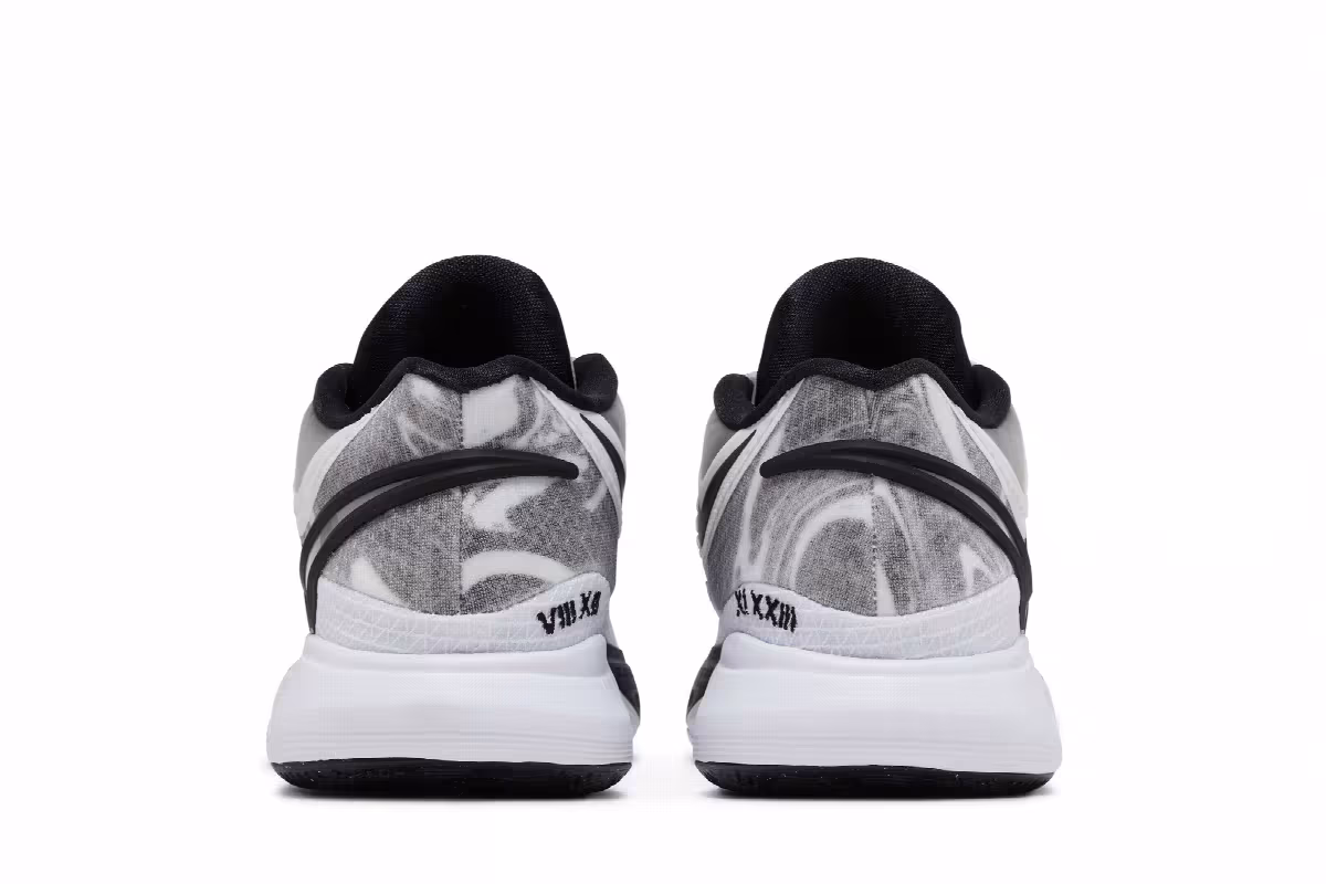 Nike Kyrie 8 White Black, view 7