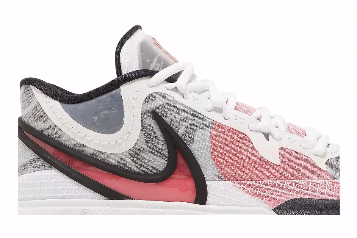 Nike Kyrie 8 White University Red, view 3