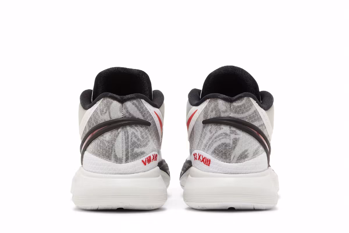Nike Kyrie 8 White University Red, view 7